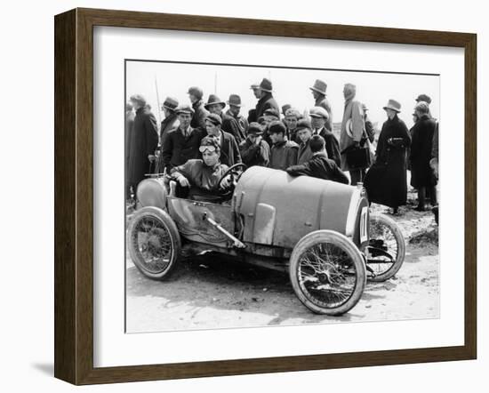 Raymond Mays in a Bugatti, Porthcawl Sands, Wales, 1920s-null-Framed Photographic Print