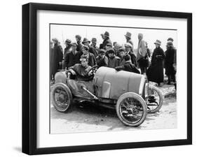 Raymond Mays in a Bugatti, Porthcawl Sands, Wales, 1920s-null-Framed Photographic Print