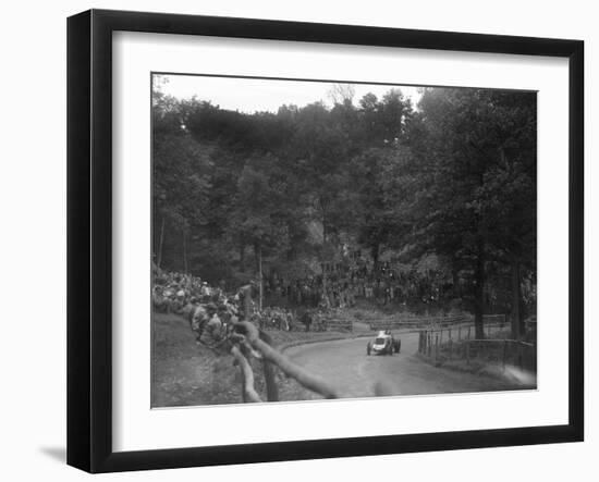 Raymond Mays Vauxhall-Villiers competing in the Shelsley Walsh Speed Hill Climb, Worcestershire-Bill Brunell-Framed Photographic Print