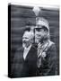 Raymond Poincare Greeting King Alfonso XIII of Spain-null-Stretched Canvas