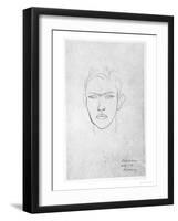 Raymond Radiguet, 1921-Roger de La Fresnaye-Framed Giclee Print