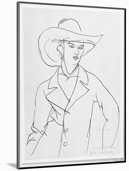 Raymond Radiguet 1921-Roger de La Fresnaye-Mounted Giclee Print