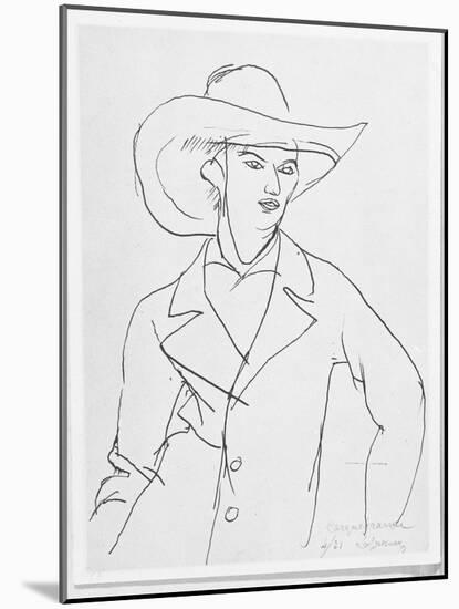 Raymond Radiguet 1921-Roger de La Fresnaye-Mounted Giclee Print