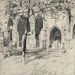 Au Cor Dor, Rue Du Four, 1915-Raymond Ray-Jones-Stretched Canvas