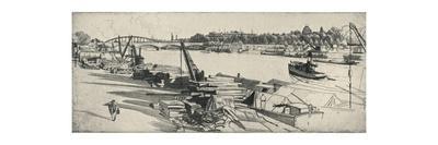 'The Port Henri IV', 1915-Raymond Ray-Jones-Giclee Print