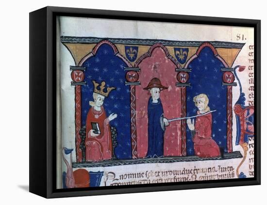 Raymond VII Receives Absolution-null-Framed Stretched Canvas