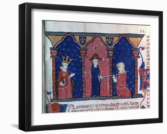 Raymond VII Receives Absolution-null-Framed Giclee Print