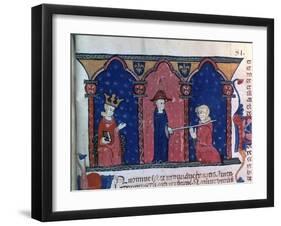 Raymond VII Receives Absolution-null-Framed Giclee Print