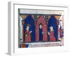 Raymond VII Receives Absolution-null-Framed Giclee Print