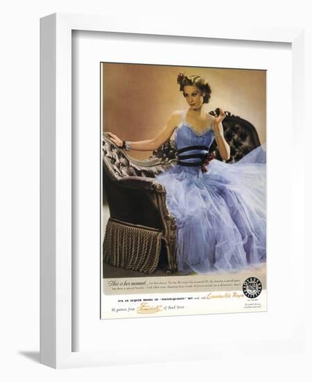 Rayon Ballgown-null-Framed Art Print