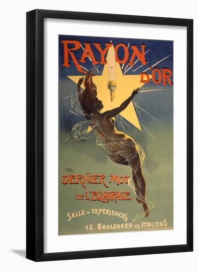 Rayon d'Or, c.1895-PAL (Jean de Paleologue)-Framed Art Print