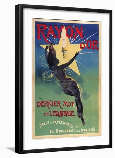 Rayon D'Or - Dernier Mot De L'Eclairage, 1895-Jean de Paléologue-Framed Giclee Print