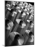 Rayon Yarn on Spools at the Industrial Rayon Corp. Factory-Margaret Bourke-White-Mounted Photographic Print