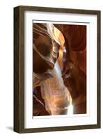 Rays Antelope Canyon Page AZ-null-Framed Art Print