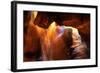 Rays Antelope Canyon Page AZ-null-Framed Art Print