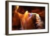 Rays Antelope Canyon Page AZ-null-Framed Art Print