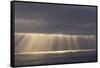 Rays from the Clouds over the Pacific Ocean, Santa Cruz, California-Chuck Haney-Framed Stretched Canvas