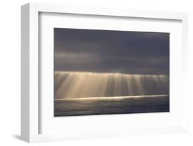 Rays from the Clouds over the Pacific Ocean, Santa Cruz, California-Chuck Haney-Framed Photographic Print