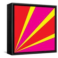Rays of Color Pink and Red-Vector Goodi-Framed Stretched Canvas