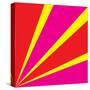 Rays of Color Pink and Red-Vector Goodi-Stretched Canvas