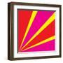 Rays of Color Pink and Red-Vector Goodi-Framed Art Print