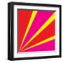 Rays of Color Pink and Red-Vector Goodi-Framed Art Print