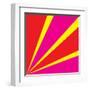 Rays of Color Pink and Red-Vector Goodi-Framed Art Print