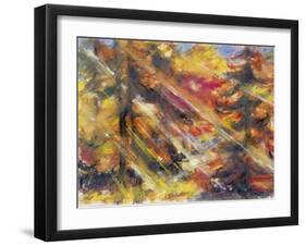 Rays of Sunshing in the Autumn Forest, 1996-Sybille Fischer-Bradford-Framed Giclee Print