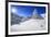 Rays of winter sun illuminate the snowy landscape around Maloja Canton of Engadine Switzerland Euro-ClickAlps-Framed Photographic Print