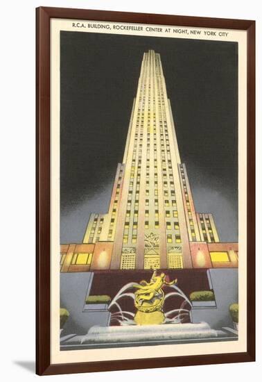 RCA Building, Rockefeller Center, New York City-null-Framed Art Print