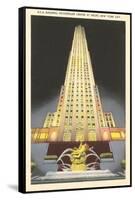 RCA Building, Rockefeller Center, New York City-null-Framed Stretched Canvas