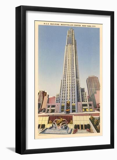 RCA Building, Rockefeller Center, New York City-null-Framed Art Print