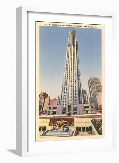 RCA Building, Rockefeller Center, New York City-null-Framed Art Print