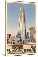 RCA Building, Rockefeller Center, New York City-null-Mounted Art Print