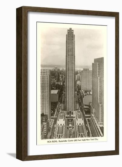 RCA Building, Rockefeller Center, New York City-null-Framed Art Print