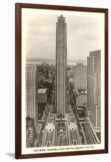 RCA Building, Rockefeller Center, New York City-null-Framed Art Print