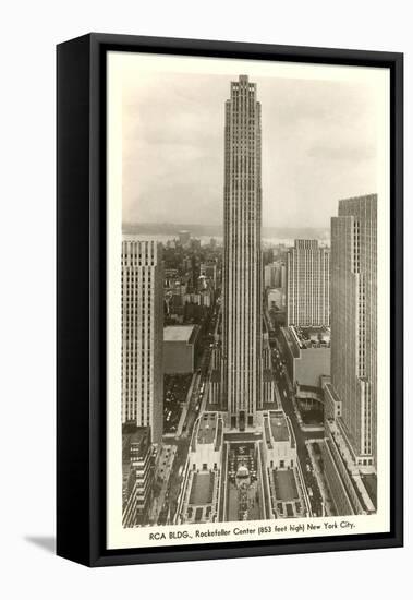 RCA Building, Rockefeller Center, New York City-null-Framed Stretched Canvas