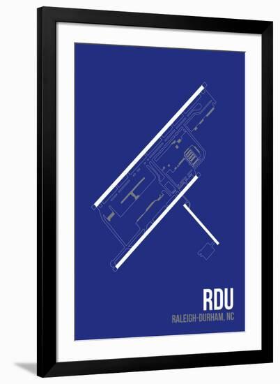 RDU Airport Layout-08 Left-Framed Giclee Print