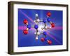 RDX Explosive, Molecular Model-Laguna Design-Framed Photographic Print