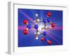 RDX Explosive, Molecular Model-Laguna Design-Framed Photographic Print