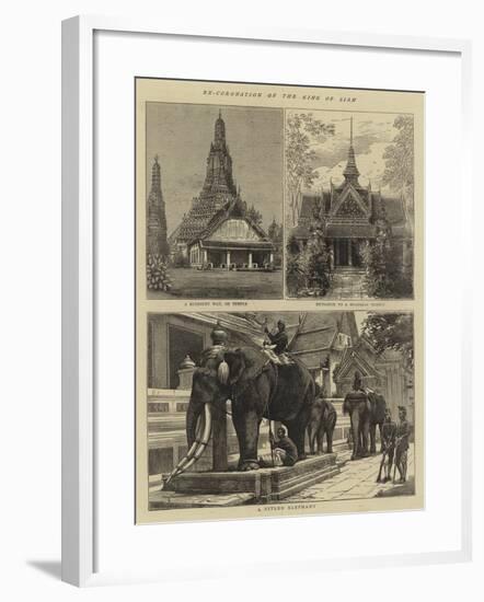 Re-Coronation of the King of Siam-null-Framed Giclee Print