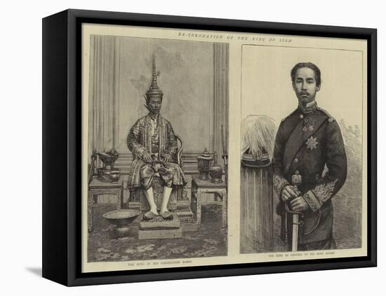 Re-Coronation of the King of Siam-null-Framed Stretched Canvas