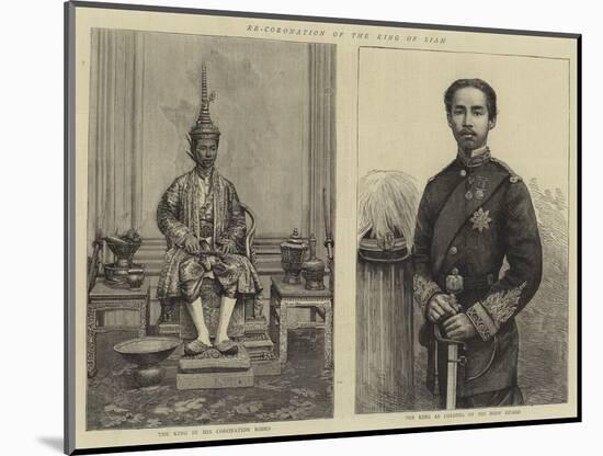 Re-Coronation of the King of Siam-null-Mounted Giclee Print