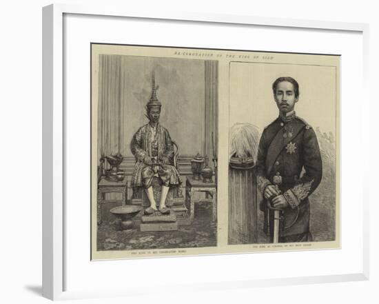 Re-Coronation of the King of Siam-null-Framed Giclee Print
