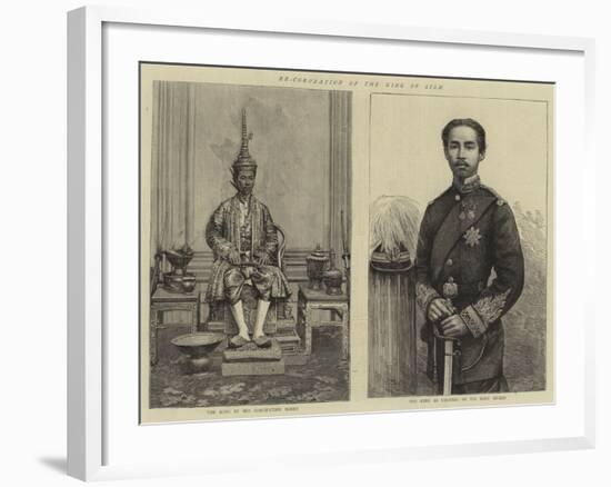 Re-Coronation of the King of Siam-null-Framed Giclee Print