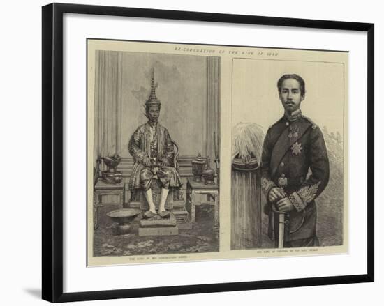 Re-Coronation of the King of Siam-null-Framed Giclee Print