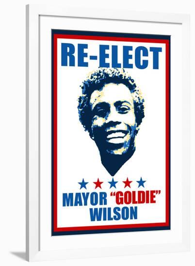 Re-Elect Mayor Goldie Wilson Movie-null-Framed Art Print