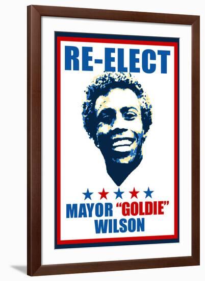 Re-Elect Mayor Goldie Wilson Movie-null-Framed Art Print