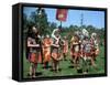Re-Enactors Dressed as Roman Soldiers-Peter Thompson-Framed Stretched Canvas