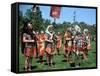 Re-Enactors Dressed as Roman Soldiers-Peter Thompson-Framed Stretched Canvas